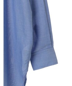 Green Parks 綿麻混タブ付オーバーサイズシャツチュニック