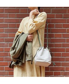 UNBILLION perche パラフィン防水キャンバスドロストショルダーバッグ