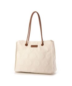 Y'SACCS ヒートエンボス ポルカドットキャンバストートSサイズ