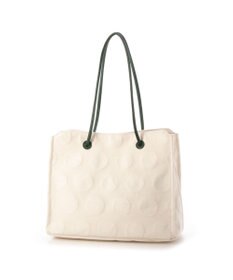 Y'SACCS ヒートエンボス ポルカドットキャンバストートSサイズ