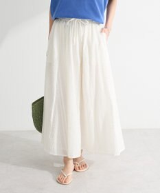 Green Parks Ｉ　シアーサッカーギャザースカート