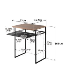tower 引き出し付き冷蔵庫上ラック タワー 45L用 ブラック