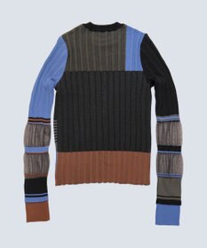 COQ FLAG カラーブロックリブニット