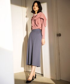 組曲 【洗える・ウエストゴム仕様】2WAYストレッチ スカート