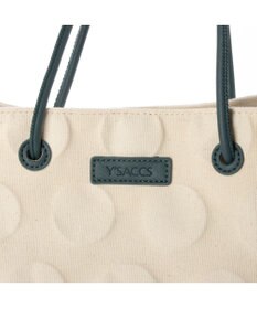 Y'SACCS ヒートエンボス ポルカドットキャンバストートSサイズ