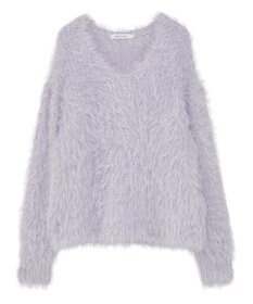 AMERICAN HOLIC Vネックシャギーニットプルオーバー