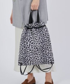 LeSportsac TH CITY KNAPSACK/アップタウンレオパード/ブラック
