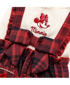 PET PARADISE ディズニー ミ二ーマウス チェック オーバーオール 小型犬