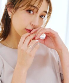 Tiaclasse ボタニカルモチーフストーンリング