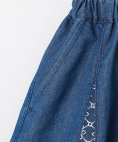 組曲 KIDS 【110-140㎝】レースコンビデニム キュロット