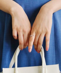 Tiaclasse ボタニカルモチーフストーンリング