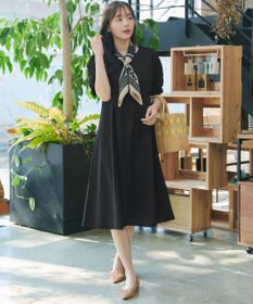 Tiaclasse 【おのののかさん着用】「サマケア」パフスリーブAラインワンピース