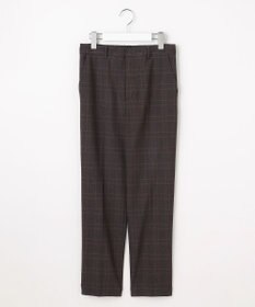 J.PRESS LADIES L アルガンシルク チェック テーパード パンツ
