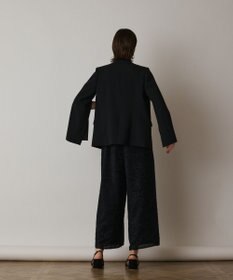 GRACE CONTINENTAL ダブルクロスノーカラージャケット