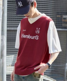 WEGO 【２点SET】アンサンブルゲームロゴニットベスト