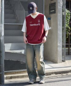 WEGO 【２点SET】アンサンブルゲームロゴニットベスト