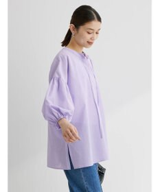 Green Parks 綿麻混紐付きデザインブラウス