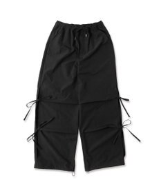 WEGO 【ウエストゴム】サイドリボンパラシュートパンツ
