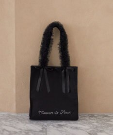 Maison de FLEUR チュールハンドルスクエアトートバッグ