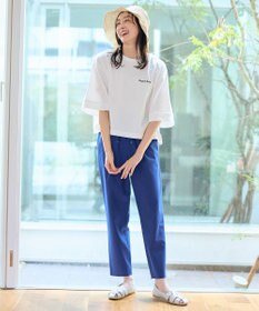 ANY 【ウエストゴム】イージーケアライトストレッチテーパードパンツ