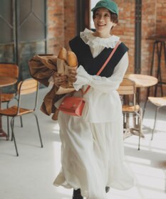 #Newans 【高山都さんコラボ】ダブルギャザーロングスカート