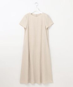 自由区 【カタログ掲載・接触冷感・UVカット・洗える】リネンミックスツィル ワンピース