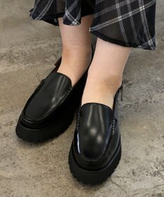APOM プラットフォームスリングバックモカシン40