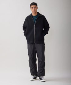 UNFILO MENS 【男女兼用/新色追加】スウェットライク ジップ タートルネックニット [24年秋冬商品]