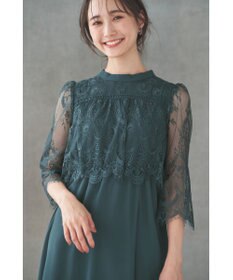 ANY SIS 【洗える】レーシーケープ ドレス
