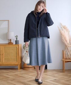 Tiaclasse ウール混ラメタートルネックニット