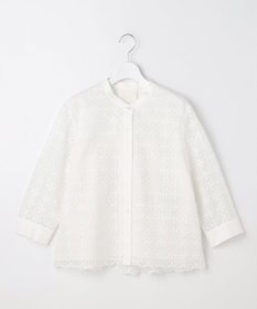 自由区 【カタログ掲載】ジオメトリックレース ブラウス