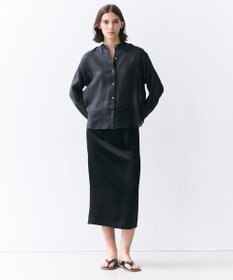 BEIGE， HALITE / リネンシアー オーバーサイズシャツ