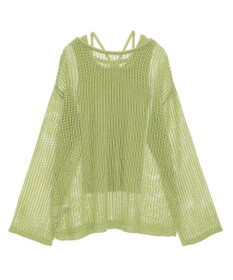 earth music&ecology ＳＥＴ２点メッシュプルオーバー＋タンクトップ