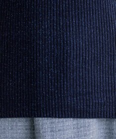 Tiaclasse ウール混ラメタートルネックニット