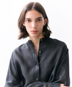 BEIGE， HALITE / リネンシアー オーバーサイズシャツ