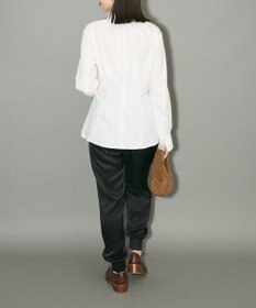 Green Parks リボンデザインハイネックブラウス