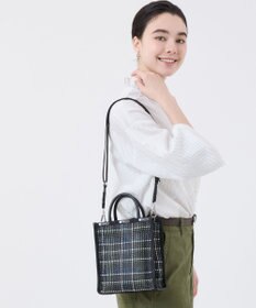 LeSportsac WOVEN MINI N/S TOTE/マルチメッシュノワール