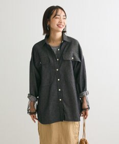 Green Parks デニムＢＩＧシャツ