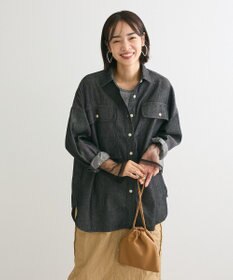 Green Parks デニムＢＩＧシャツ