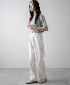 WEGO 【ユニセックス着用ITEM/ウエストゴム/手洗い可】チノイージーワイドパンツ