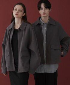 WEGO 【ユニセックス着用ITEM】メルトンショートZIPブルゾン