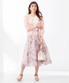 ANY SIS L 【洗える】エンブロイダリーフレアスリーブ ブラウス