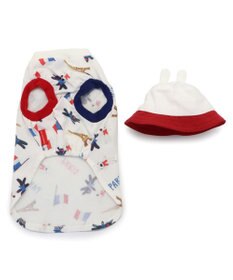 PET PARADISE リサとガスパール バケットハット付き Tシャツ 《パリ柄》 小型犬