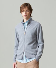 J.PRESS MEN 【ストレッチ性 / イージーケア】【FLEX YARN】フルジップニットカーディガン