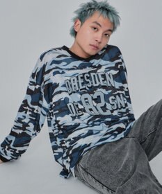 WEGO 【ユニセックス着用ITEM/MLサイズ展開】カモフラナンバリングホッケーT（LS）