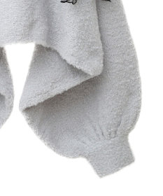 earth music&ecology チュール肩リボンニットプルオーバー