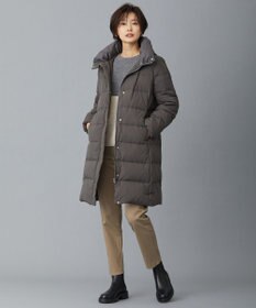 J.PRESS LADIES 【洗える】ピーチサテンストレッチ パンツ