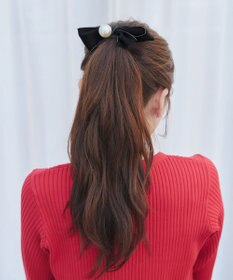 Tiaclasse パール×リボンヘアゴム