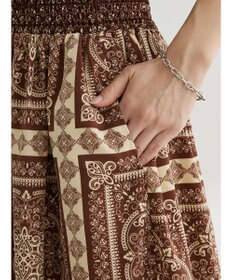 Green Parks ■ＥＳＣＡＲ　スカーフパネルｐｔギャザースカート