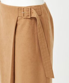 23区 【GOLD LABEL】スウェードタッチレザー ラップスカート